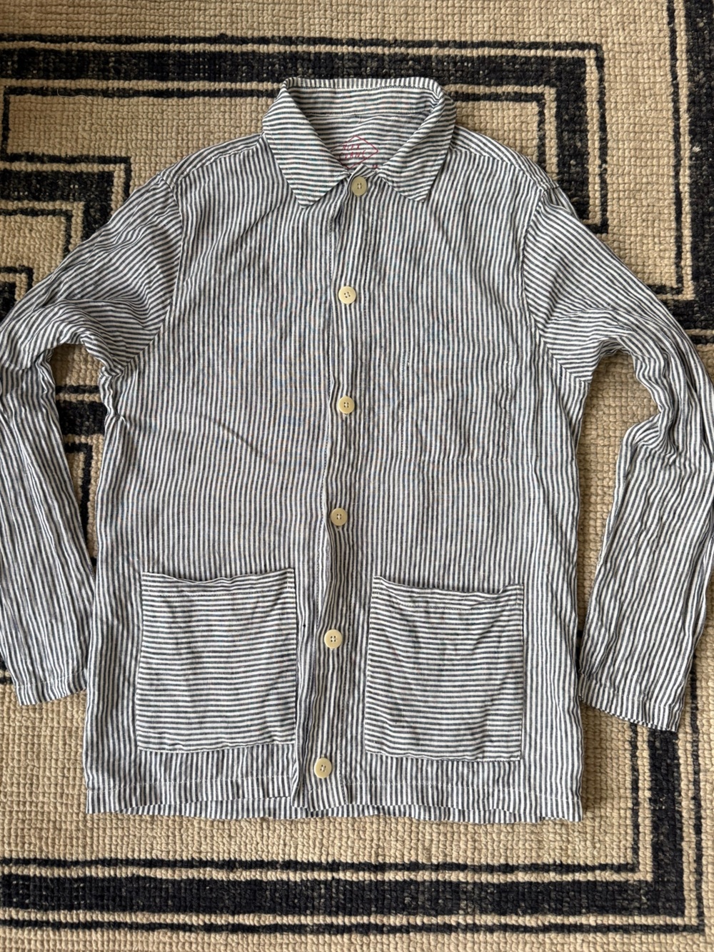 Alex Crane Striped Linen Kite Jacket - Size M